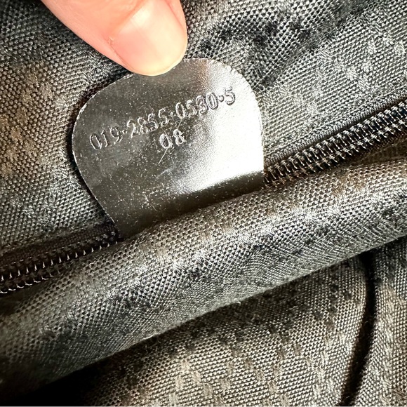 GUCCI black leather and nylon travel over-night crossbody bag LIKE NEW - Picture 12 of 16